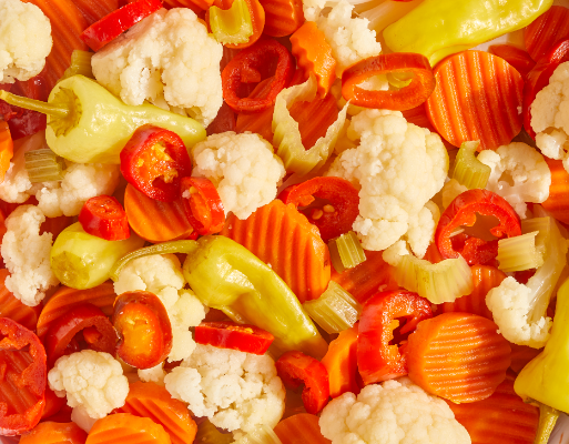 Mixed pickles GREEK STYLE Giardinera مخلل مشكل يونانى (جياردينيرا)